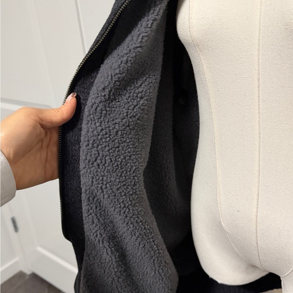 Men's Full Zip Black Sweater - Picture 3 of 5